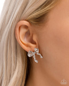 Paparazzi "Princess Treatment" Silver Post Earrings Paparazzi Jewelry