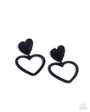 Paparazzi "Casual Chemistry" Black Post Earrings Paparazzi Jewelry