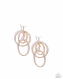 Paparazzi "Geometric Glitz" Gold Post Earrings Paparazzi Jewelry