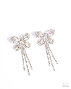 Paparazzi "Next SOAR" White Post Earrings Paparazzi Jewelry