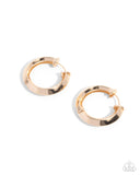 Paparazzi "Hinged Homage" Gold Post Earrings Paparazzi Jewelry