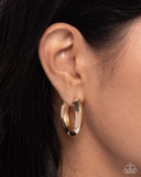 Paparazzi "Hinged Homage" Gold Post Earrings Paparazzi Jewelry