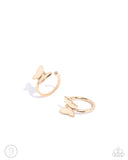 Paparazzi "Aerial Attitude" Gold Post Ear Cuff Earrings Paparazzi Jewelry