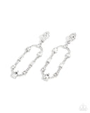 Paparazzi "Hard to Forget" White Post Earrings Paparazzi Jewelry