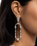 Paparazzi "Hard to Forget" White Post Earrings Paparazzi Jewelry