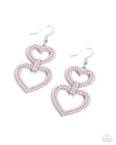 Paparazzi "Dedicated Darling" Pink Earrings Paparazzi Jewelry