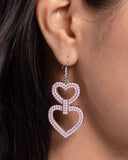 Paparazzi "Dedicated Darling" Pink Earrings Paparazzi Jewelry