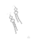 Paparazzi "Chic Crowd" White Earrings Paparazzi Jewelry