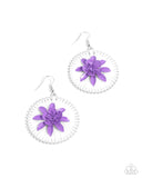 Paparazzi "Dancing Daydream" Purple Earrings Paparazzi Jewelry