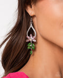 Paparazzi "Floral Fuss" Pink Earrings Paparazzi Jewelry