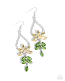 Paparazzi "Floral Fuss" Yellow Earrings Paparazzi Jewelry