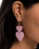 Paparazzi "Never Enough Sparkle" Pink Earrings Paparazzi Jewelry