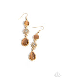 Paparazzi "Feeling Fantastic" Brown Earrings Paparazzi Jewelry