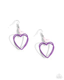 Paparazzi "Acceptable Affection" Purple Earrings Paparazzi Jewelry