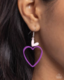 Paparazzi "Acceptable Affection" Purple Earrings Paparazzi Jewelry