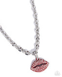 Paparazzi "Keepsake Kisser" Red Necklace & Earring Set Paparazzi Jewelry