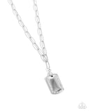 Paparazzi "Simple Street" White Necklace & Earring Set Paparazzi Jewelry