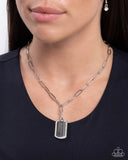 Paparazzi "Simple Street" White Necklace & Earring Set Paparazzi Jewelry