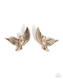 Paparazzi "Bird of PLAY" Gold Post Earrings Paparazzi Jewelry