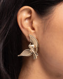 Paparazzi "Bird of PLAY" Gold Post Earrings Paparazzi Jewelry