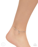 Paparazzi "Crescent Chic" Silver Anklet Bracelet Paparazzi Jewelry