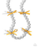 Paparazzi "Elegant Event" Yellow Necklace & Earring Set Paparazzi Jewelry