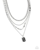 Paparazzi "Partnership Promise" Silver Necklace & Earring Set Paparazzi Jewelry