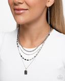 Paparazzi "Partnership Promise" Silver Necklace & Earring Set Paparazzi Jewelry