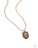 Paparazzi "Leo Leader" Gold Men's Urban Necklace Unisex Paparazzi Jewelry