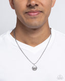 Paparazzi "Wave Warrior" Silver Mens Urban Necklace Unisex Paparazzi Jewelry