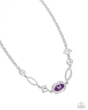 Paparazzi "Aerial Approval" Purple Necklace & Earring Set Paparazzi Jewelry