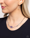 Paparazzi "Aerial Approval" Purple Necklace & Earring Set Paparazzi Jewelry