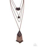 Paparazzi "Faithful Filigree" Copper Necklace & Earring Set Paparazzi Jewelry