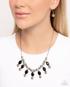 Paparazzi "Just A Habit" Black Necklace & Earring Set Paparazzi Jewelry