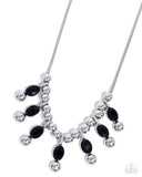 Paparazzi "Just A Habit" Black Necklace & Earring Set Paparazzi Jewelry