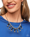 Paparazzi "Just A Habit" Black Necklace & Earring Set Paparazzi Jewelry