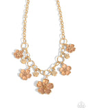 Paparazzi "Secretive Sprig" Brown Necklace & Earring Set Paparazzi Jewelry