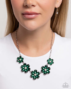 Paparazzi "Whimsical Way" Green Necklace & Earring Set Paparazzi Jewelry