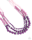 Paparazzi "Ombré Ornament" Purple Necklace & Earring Set Paparazzi Jewelry