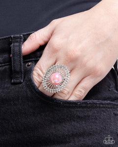 Paparazzi "Ornamental Outline" Pink Ring Paparazzi Jewelry