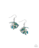 Paparazzi "Fancy Free Fish" Green Earrings Paparazzi Jewelry