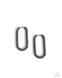 Paparazzi "Meandering Moment" Black Post Earrings Paparazzi Jewelry