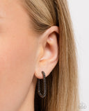 Paparazzi "Meandering Moment" Black Post Earrings Paparazzi Jewelry