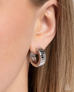 Paparazzi "BOLD Up!" Silver Post Earrings Paparazzi Jewelry