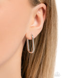 Paparazzi "Paramount Paperclips" Silver Post Earrings Paparazzi Jewelry