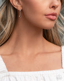 Paparazzi "Paramount Paperclips" Silver Post Earrings Paparazzi Jewelry