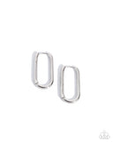 Paparazzi "Paramount Paperclips" Silver Post Earrings Paparazzi Jewelry