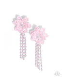 Paparazzi "Lotus Length" Pink Post Earrings Paparazzi Jewelry