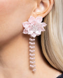 Paparazzi "Lotus Length" Pink Post Earrings Paparazzi Jewelry