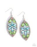 Paparazzi "Gallant Garden" Blue Earrings Paparazzi Jewelry